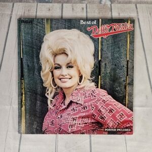 Vintage Best of Dolly Vinyl Record 1975 Jolene Country Western Music